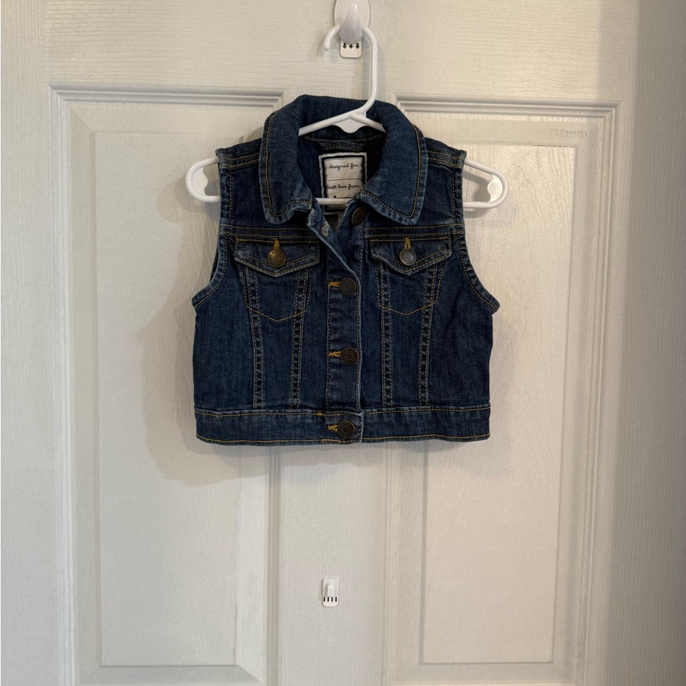 Gymboree Dark Blue Denim Vest for Kids